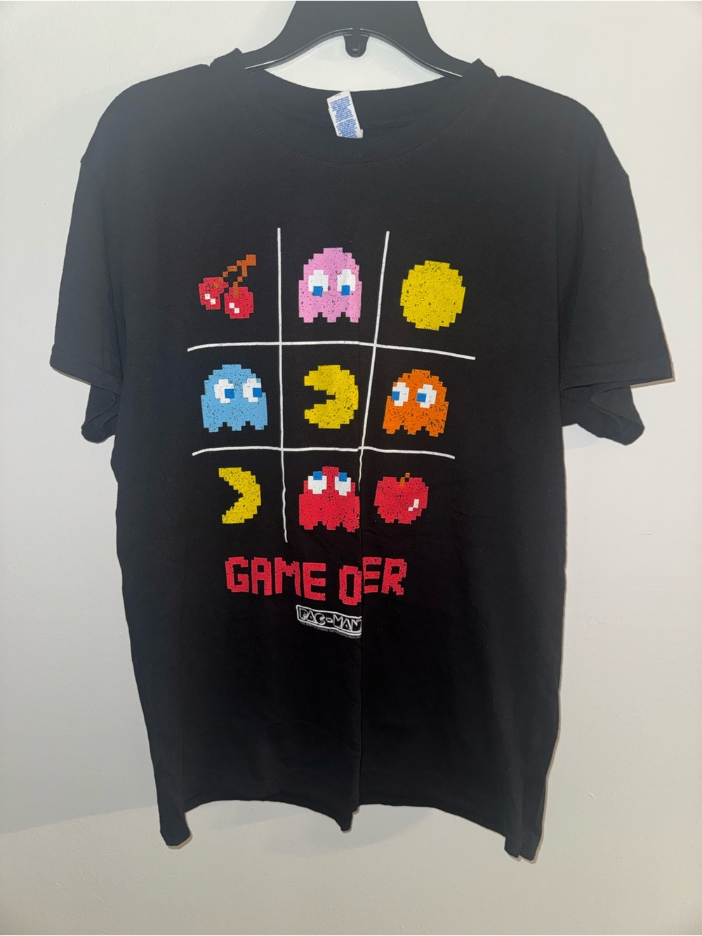 Pac-Man Black Graphic T-Shirt - Game Over